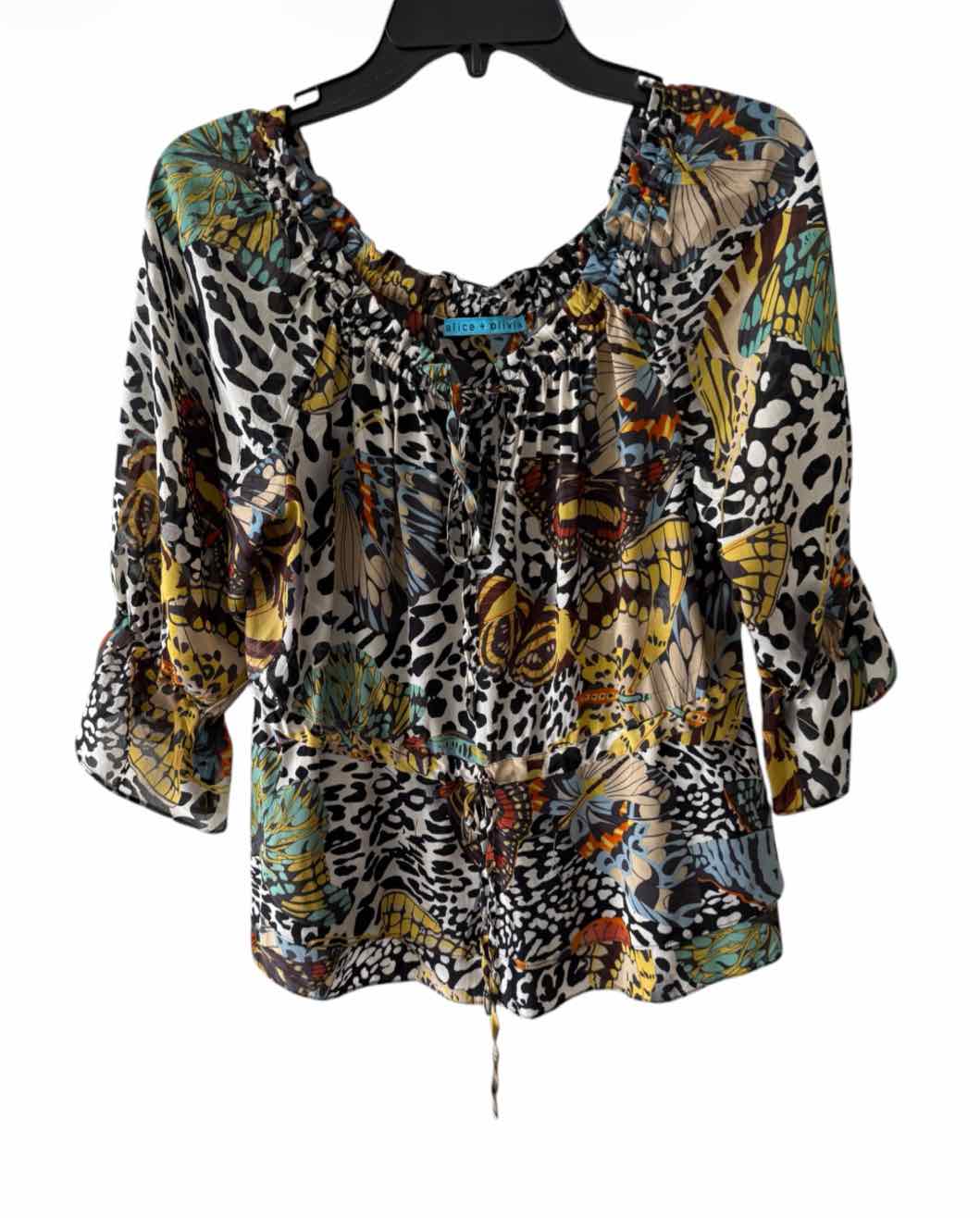 alice + olivia White Multi Size No Label Shirt