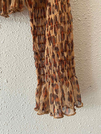 Free People tan and brown Size M Shirt