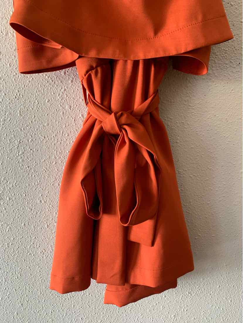Hemline Rust Size S Romper