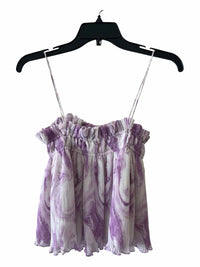 Ganni Lavender and White Size 36 Shirt
