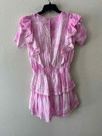Love Shack Fancy Pink and White Size S Dress