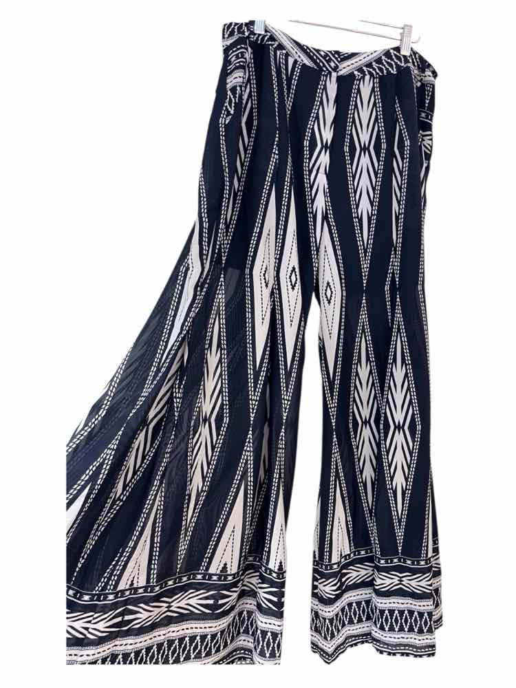 Gracia Navy and White Size L Pants