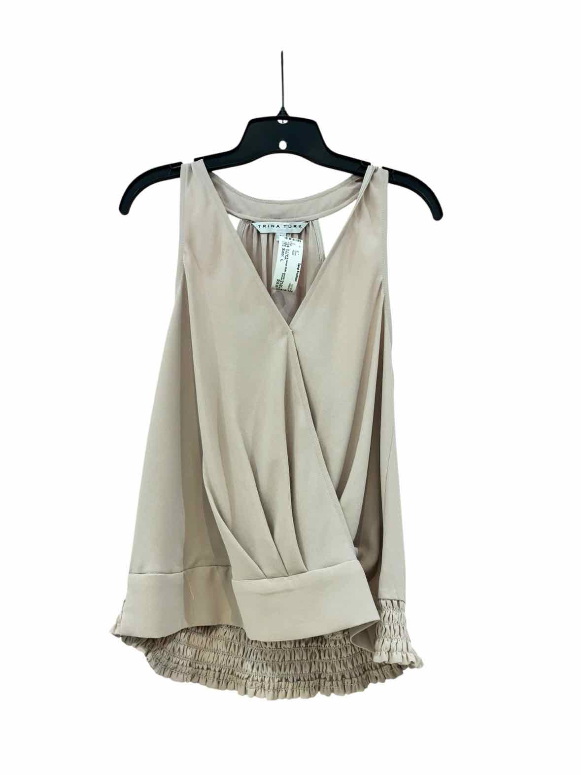Trina Turk Nude Size L Shirt