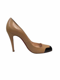 Christian Louboutin beige and black Size 38 1/2 Shoes