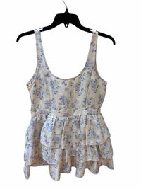 LoveShackFancy White and Light Blue Size 6 Dress