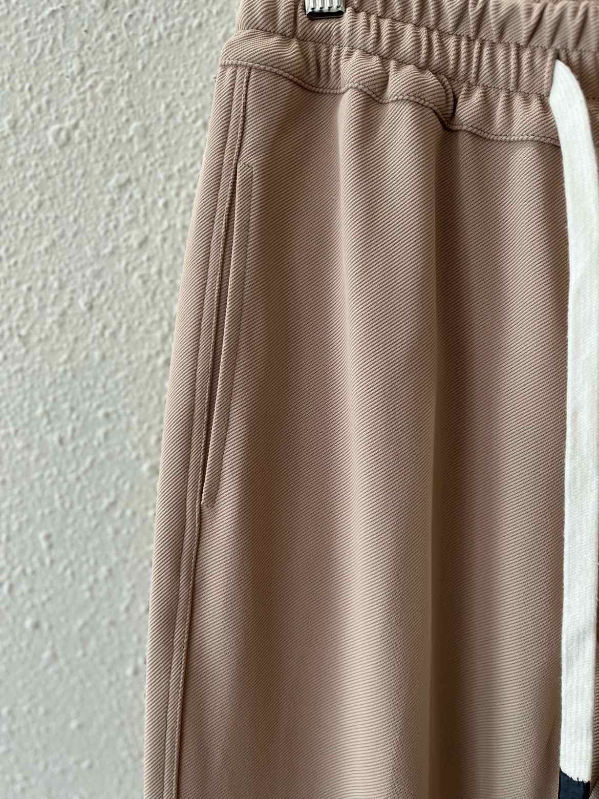 Bassike Beige and White Size 0 Pants
