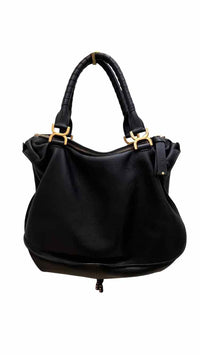 Chloe Marcie Satchel Black Handbag