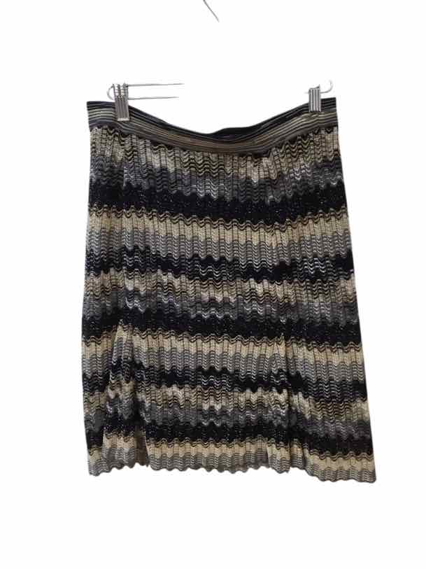 Missoni Black and Gold Size 4 Skirt
