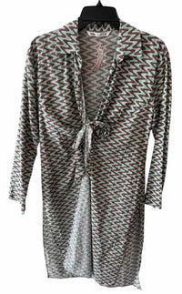 Zara green and brown Size S Tunic