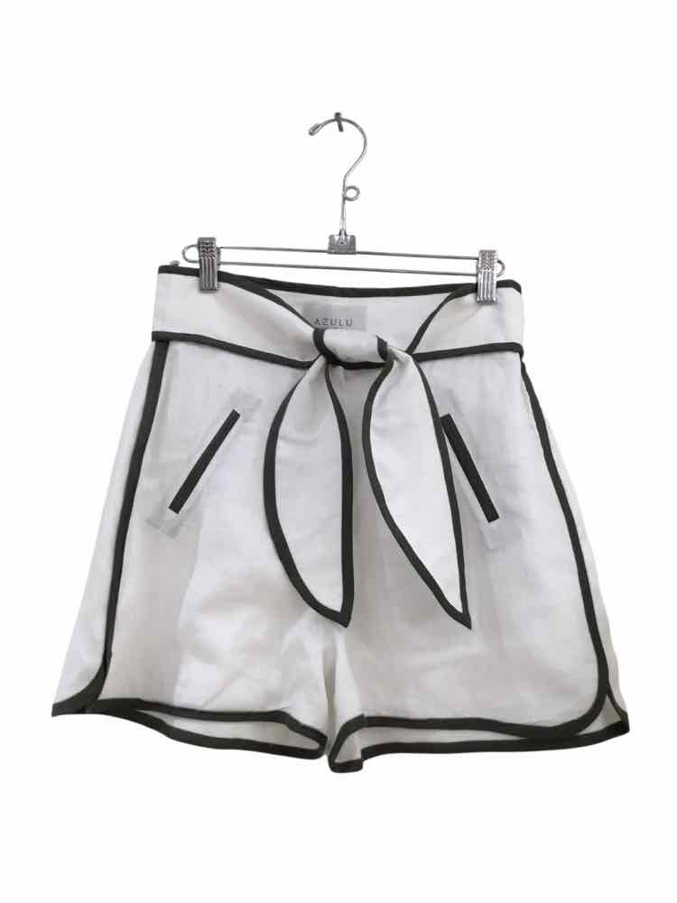 Azulu White and Green Size S Shorts