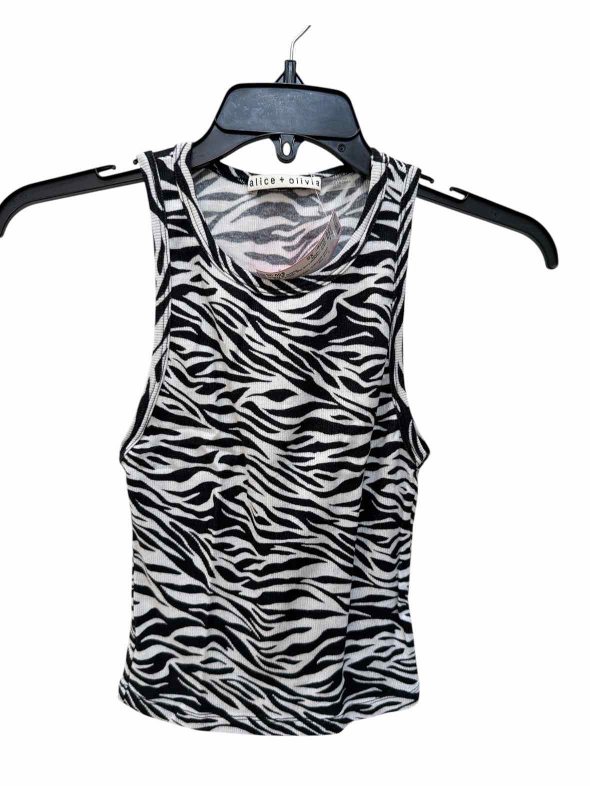 alice + olivia White and black Size XS Tank Top