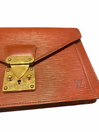 Louis Vuitton Epi Pochette Sellier Dragone Rust Handbag