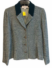 St John Collection by Marie Gray Green multi Size 6 Blazer
