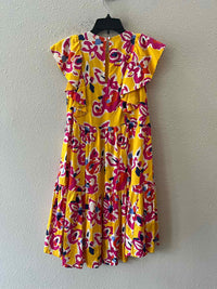 CROSBY by mollie burch Yellow and PInk Size XS Dress