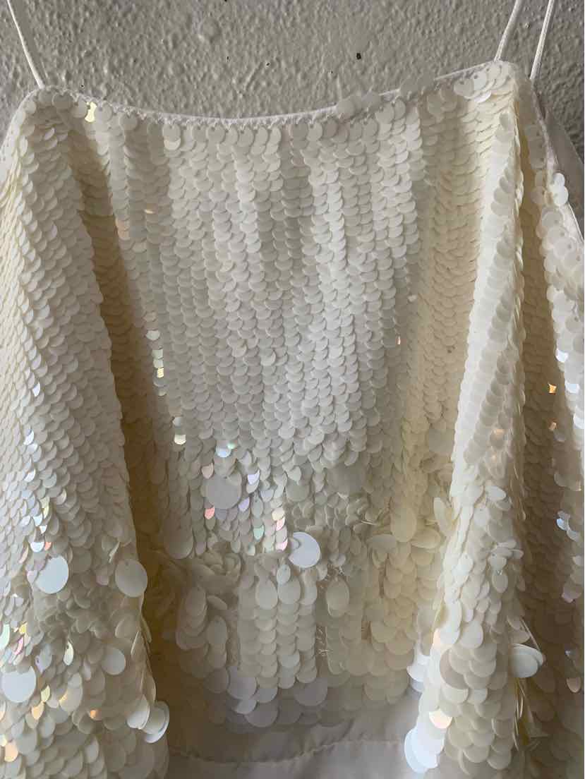 Veronica Beard Ivory Size 2 Tank Top