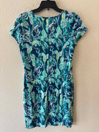 Lilly Pulitzer Dark Teal Multi Size M Dress