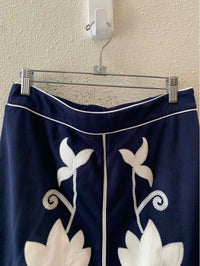 Entro Navy and White Size L Skirt