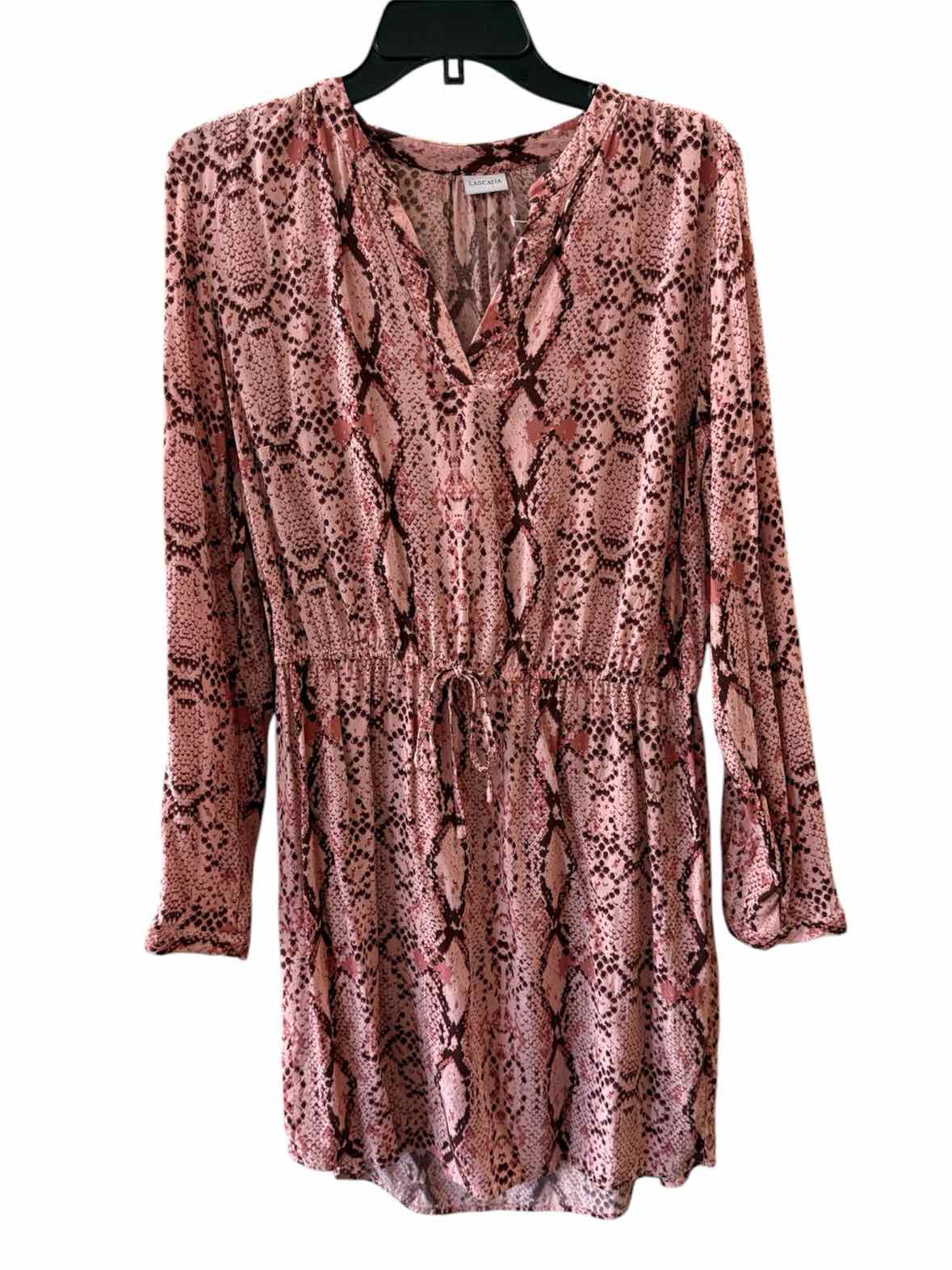 LASCANA Pink and Burgundy Size 10 Dress