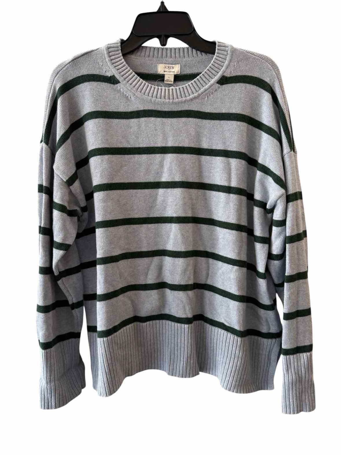 J Crew Factory Blue and Green Size L Sweater