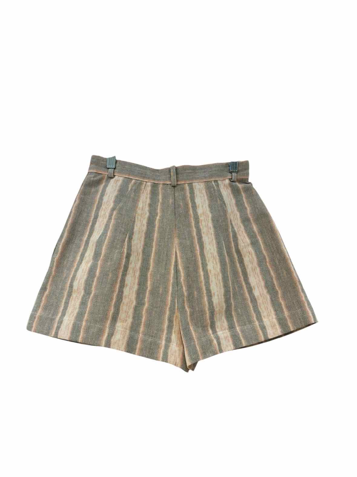 Matthew Bruch Brown and Orange Size 2 Shorts
