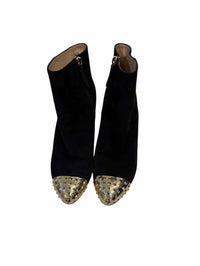 Valentino Garavani Black and Gold Size 36 1/2 Boots
