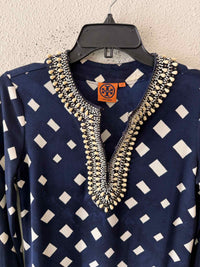 Tory Burch Navy Blue Multi Size XS Shirt