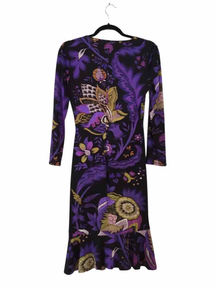 Roberto Cavalli Purple and Black Size 40 Dress