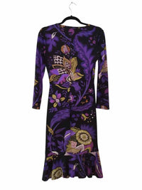 Roberto Cavalli Purple and Black Size 40 Dress