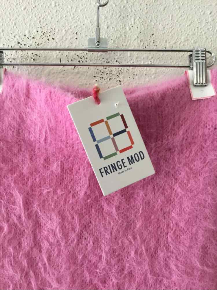 Fringe Pink Size S Skirt
