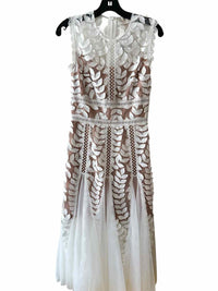 Bronx and Banco Nude and White Size S Dress