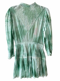 Love Shack Fancy Green and White Size S Dress