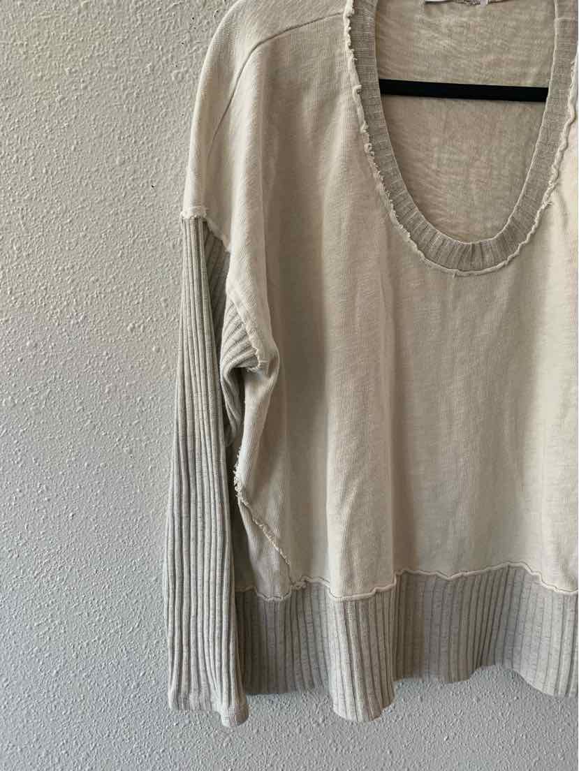 Project Social T cream and beige Size S Shirt
