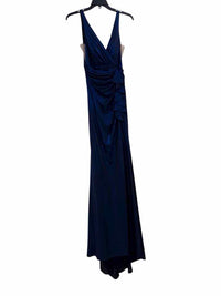 La Femme Metallic Blue Size 2 Dress