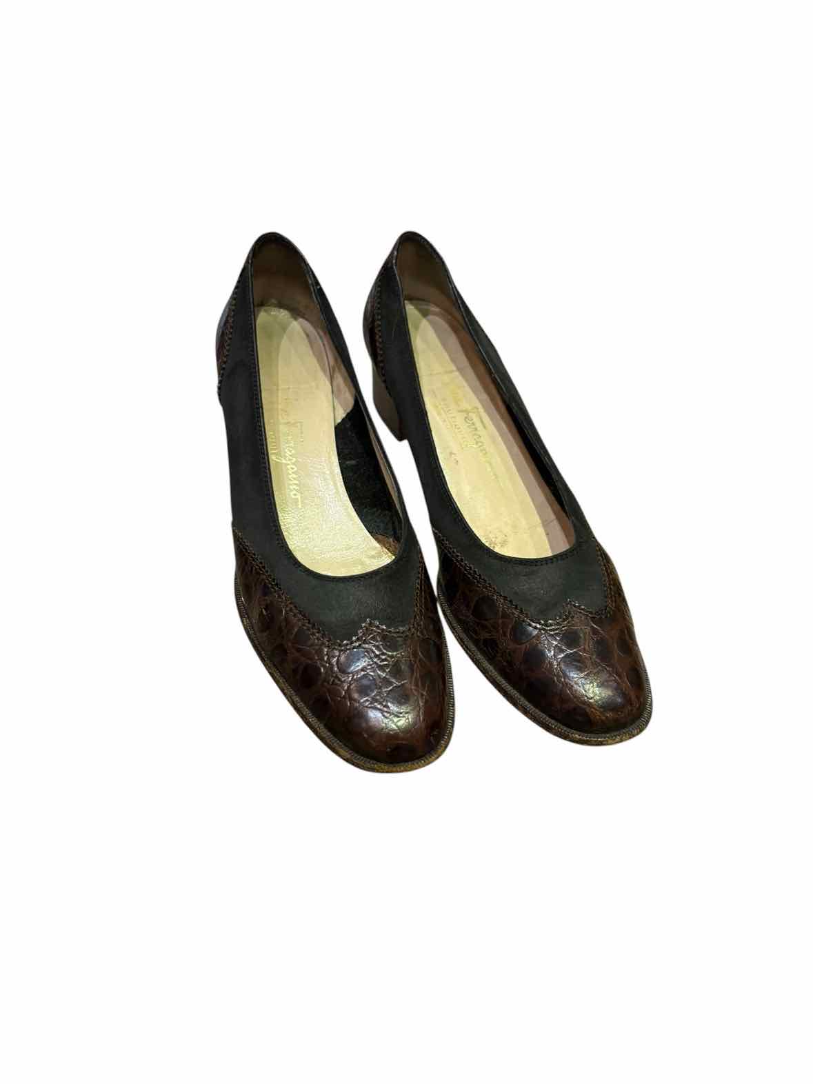 Salvatore Ferragamo Brown and black Size 8.5 Shoes