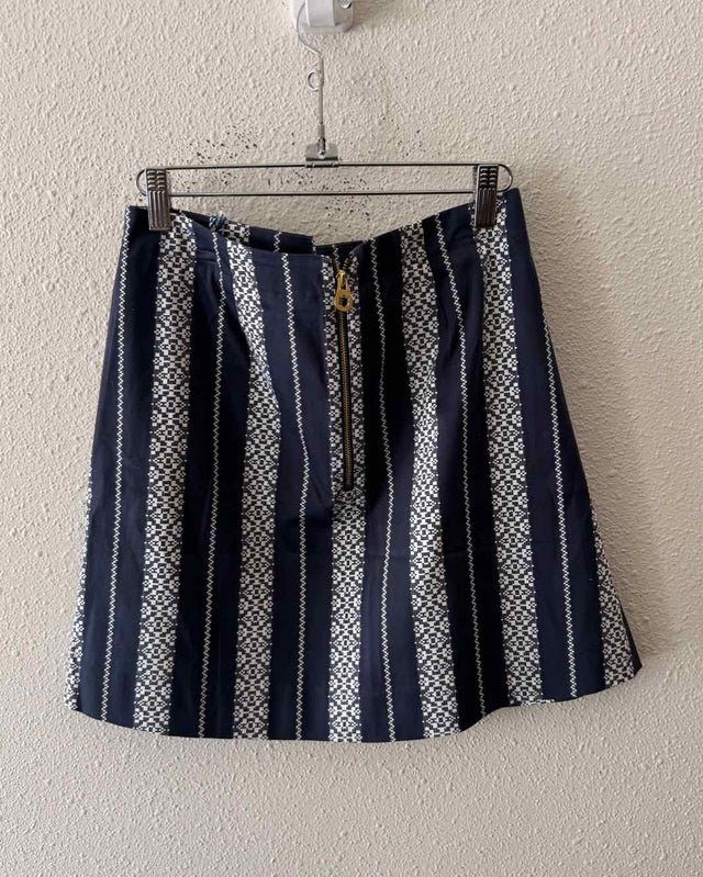 Draper James Navy and White Size 6 Skirt