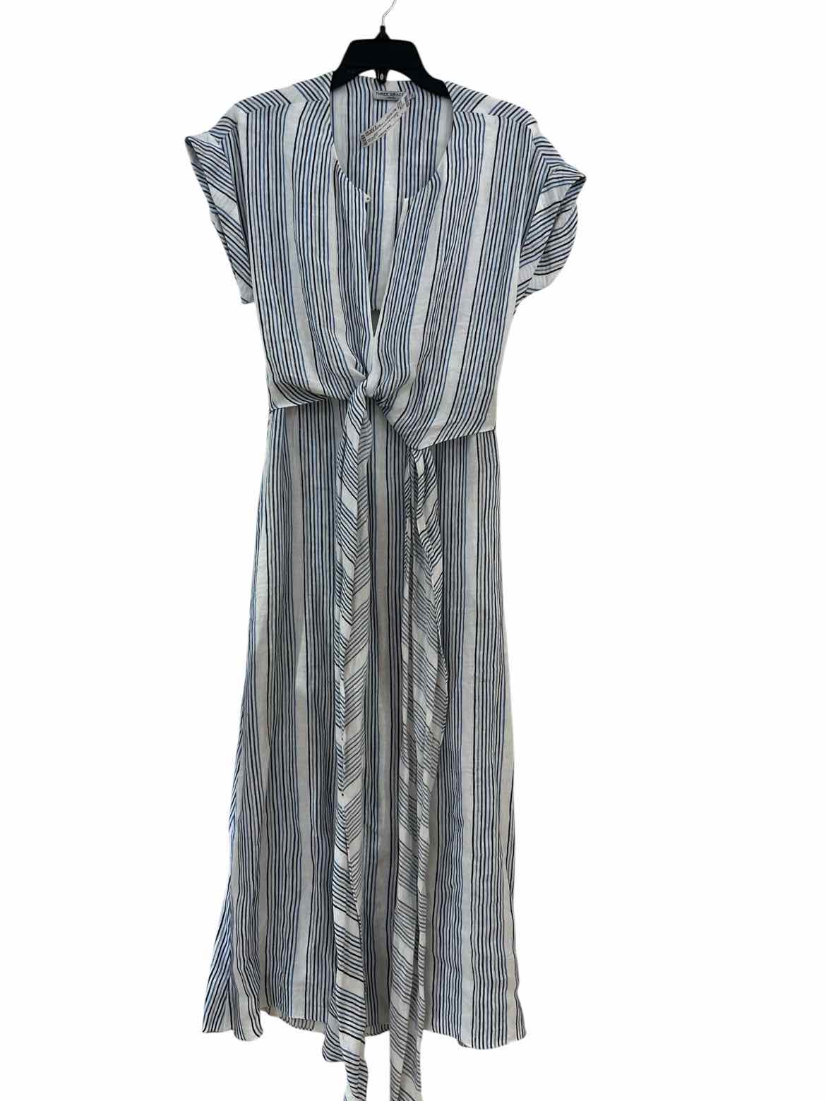 Three Graces White and Blue Dress