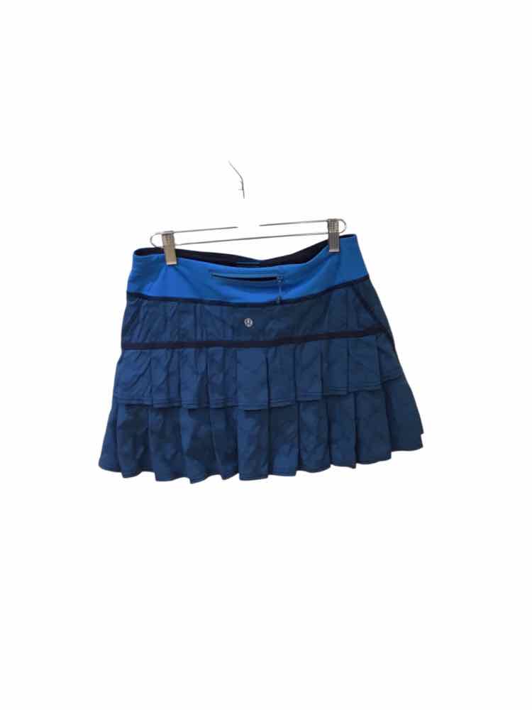 Lululemon Blue and Black Size 6 Skort