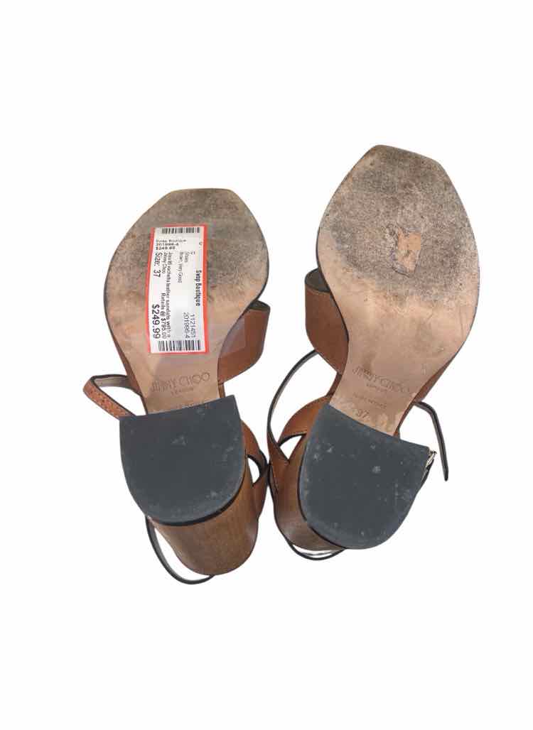 Jimmy Choo Brown Size 37 Shoes