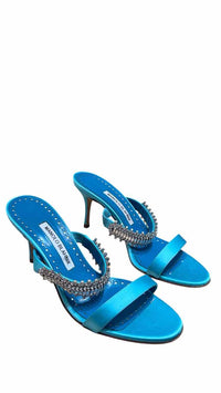 Manolo Blahnik Light Blue Size 38.5 Shoes