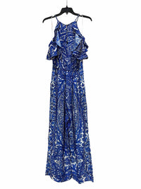 Alice & Trixie White and Royal Blue Size S Jumpsuit