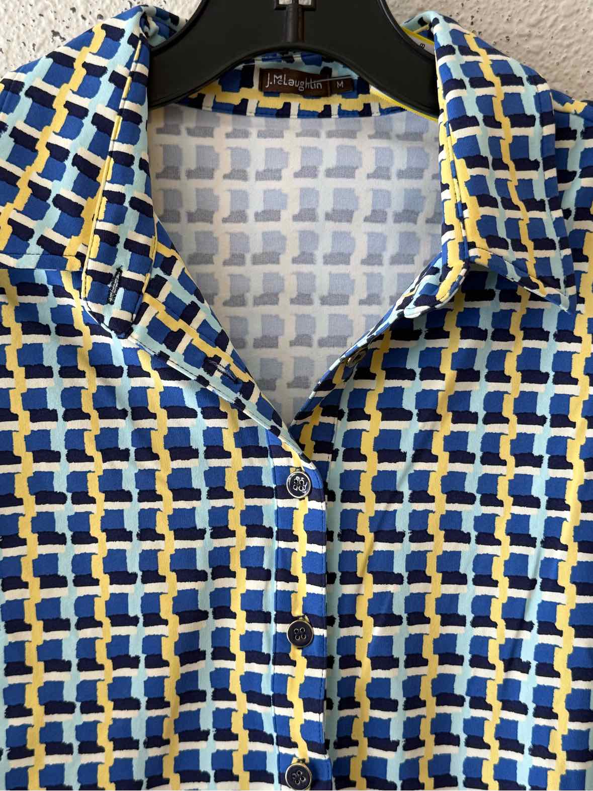 J McLaughlin Blue Multi Size M Shirt