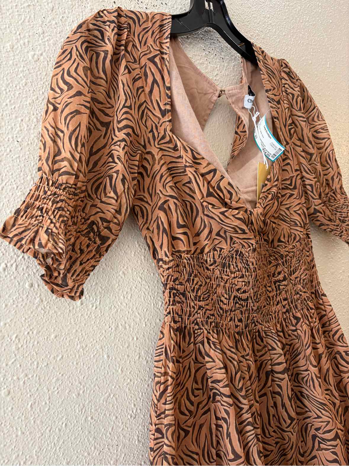Charlie Holiday Light Brown Multi Size XS Dress