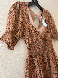 Charlie Holiday Light Brown Multi Size XS Dress
