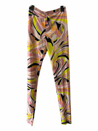 Emilio Pucci Orange Multi Size 38 Leggings