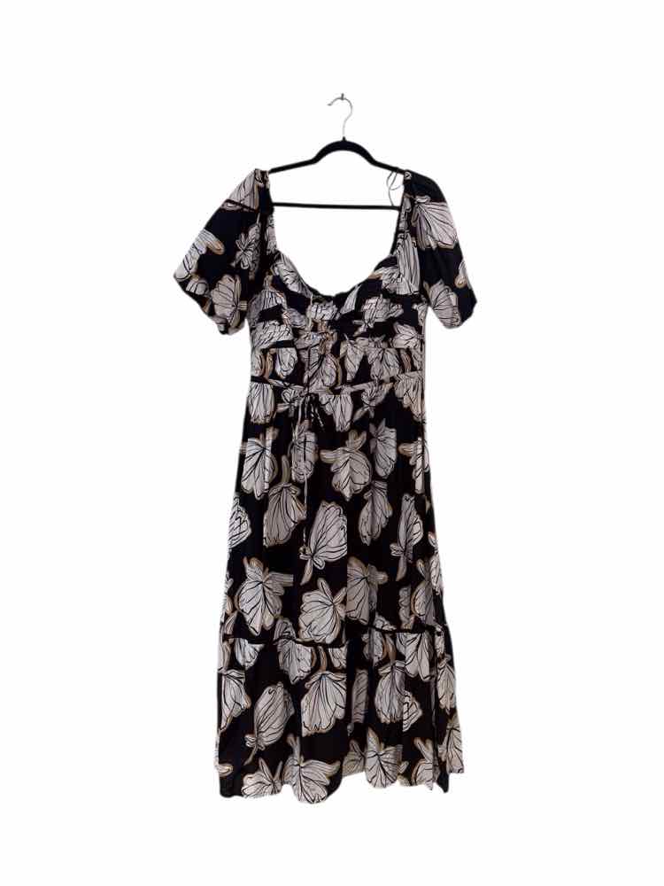 Karl Lagerfeld black and beige Size 12 Dress