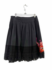 Galliano Black Size 44 Skirt