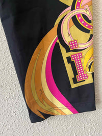 Emilio Pucci Black Multi Size 38 Leggings