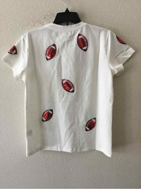 Belle Cher White and Brown Size S Shirt