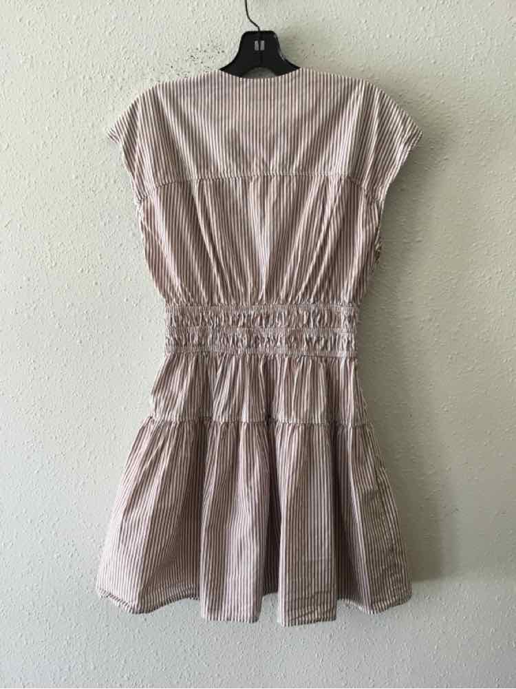 Nicole Miller White and Brown Size S Dress