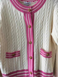 Fate cream and pink Size S Sweater